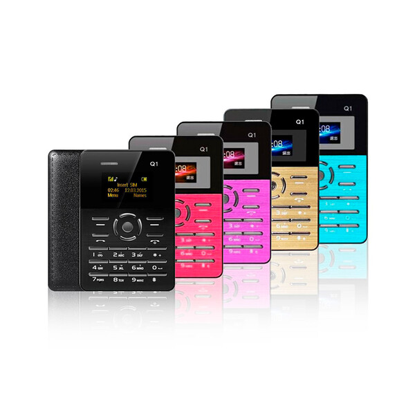 Mini-Phone mit Aluminiumfront und OLED-Display