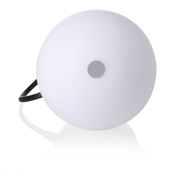 SoftTouch LED-Tischlampe in Silber/weiß mit 6 USB-Steckplätzen