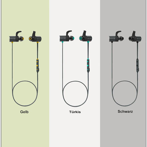 Bluetooth Earbuds mit In-Line Bedientaste und Stereo Soundsystem