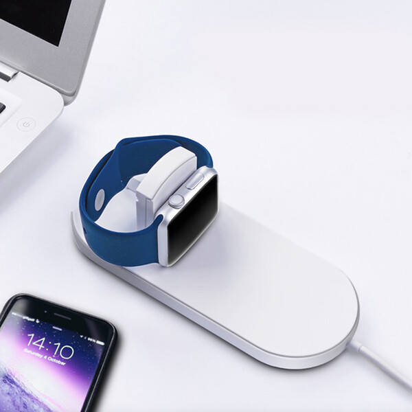 2-in-1 Powerstation mit Schnellladefunktion für Smartphone & Apple Watch