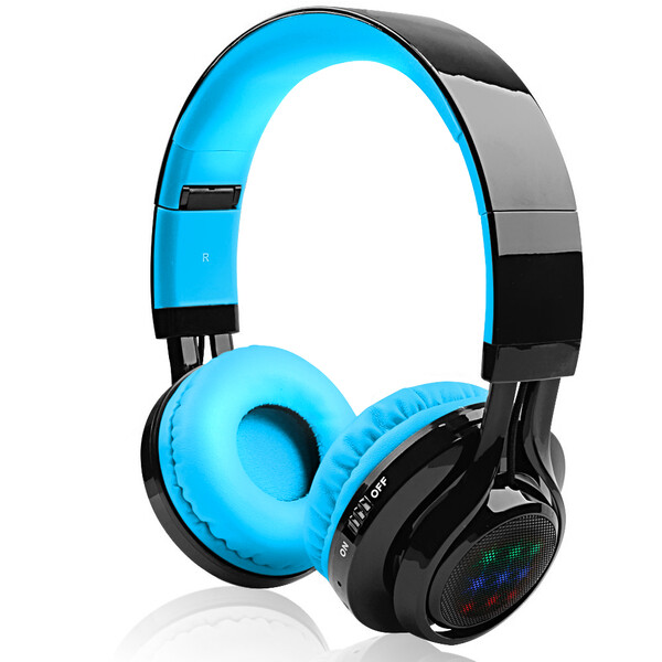 Kopfhörer mit Bluetooth und Ultrabass in Neonfarben