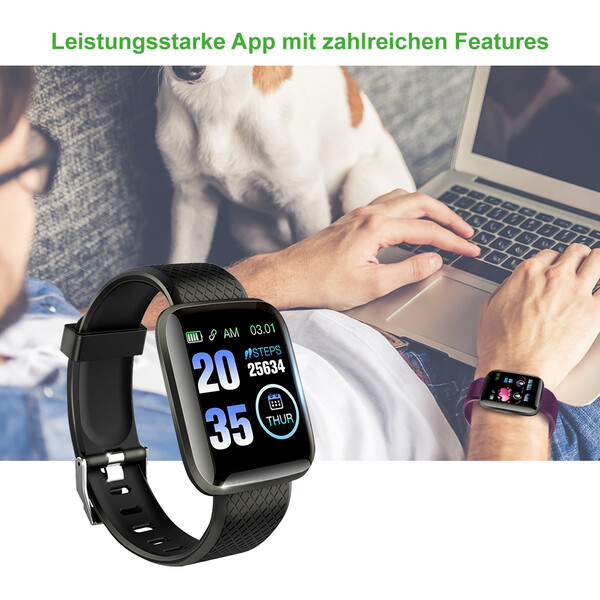Ultraleichte Smartwatch mit Schlafüberwachung und Sitzbenachrichtigung