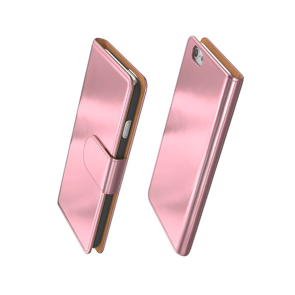 Flip-Case im Metallic-Look für Iphones 5, 5s, SE(2016) Roségold