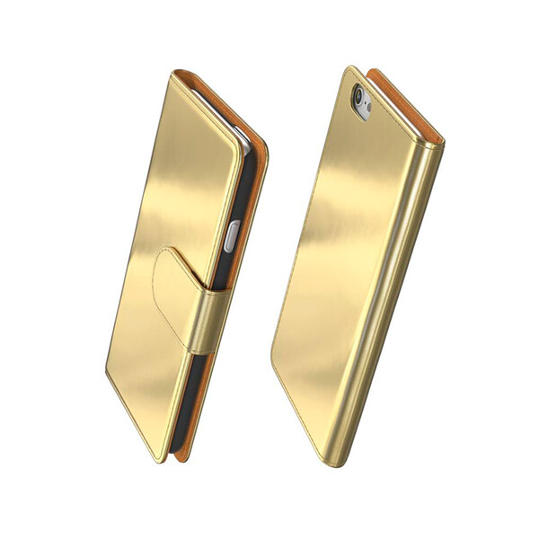 Flip-Case im Metallic-Look für Iphones 6, 6s Gold