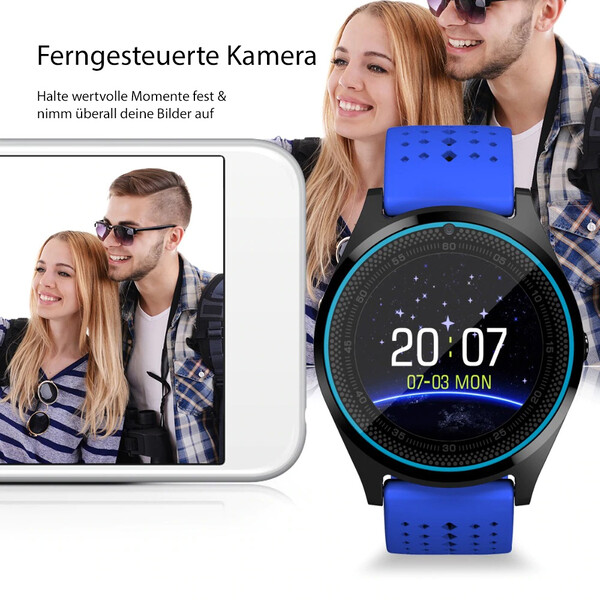 V9 Smartwatch mit Kamera und SIM-Slot