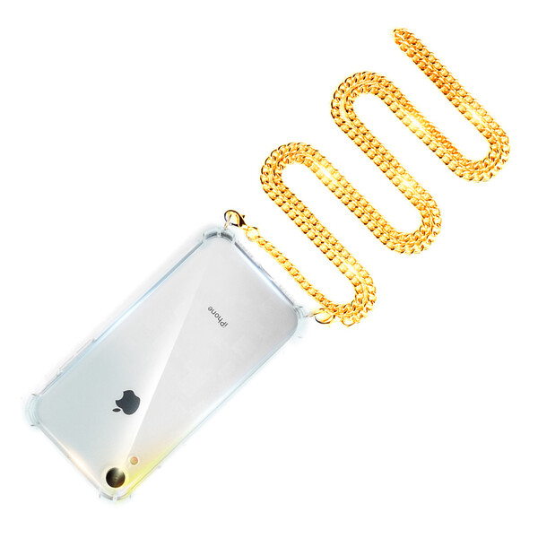 Handykette für iPhones iPhone 5, 5s, SE Goldene Edelstahlkette