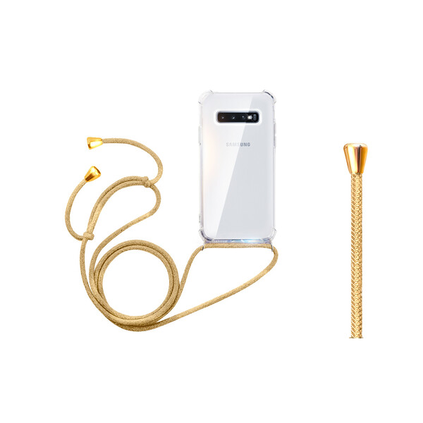 Handykette für Samsung Smartphones Samsung S9 Goldenes Nylon