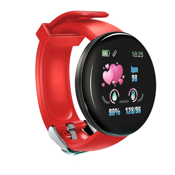 DX Fitness Tracker - Smartwatch mit vielen Health-Funktionen Rot