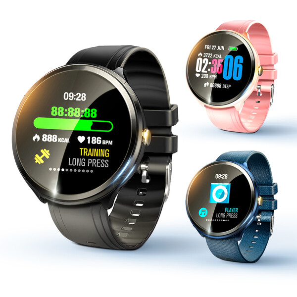Fitness Smartwatch mit Fitness Tracker Blau