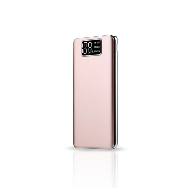 15000 mAh Slim Powerbank Rosé-Gold mit 1m Micro USB Kabel