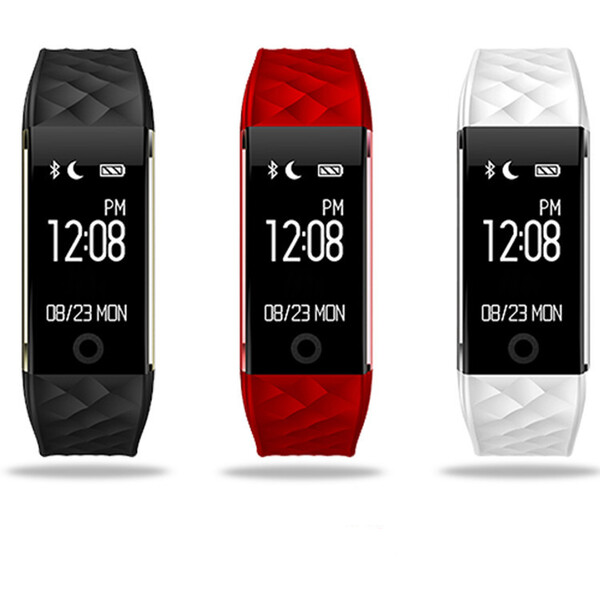 S2 Activity Tracker mit OLED-Touchscreen und EazyFit Armband Rot