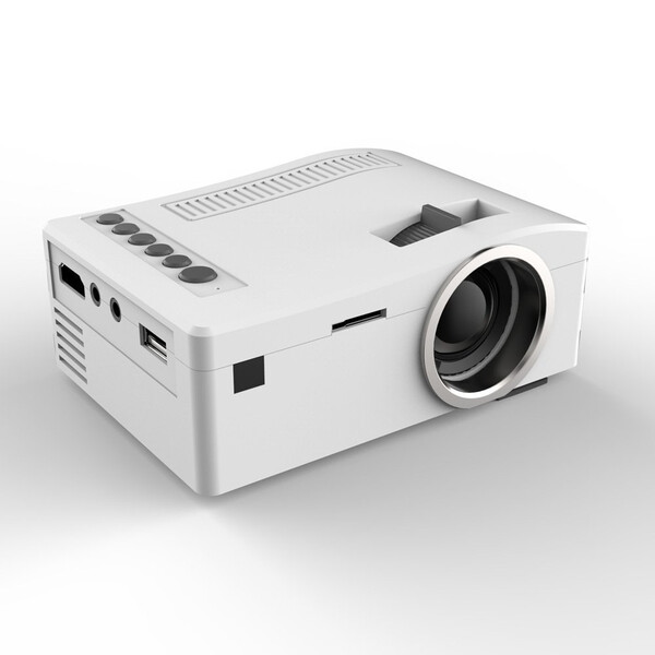 Portabler Multimedia-LED-Beamer Weiß