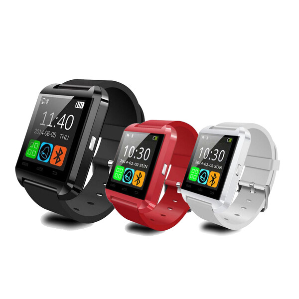 U8 Smartwatch mit Touchscreen-LCD Rot