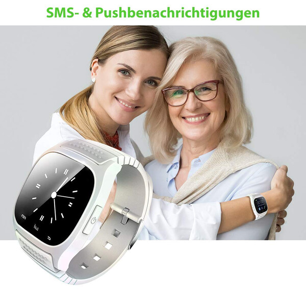 M26 Ultraslim Smartwatch Weiß