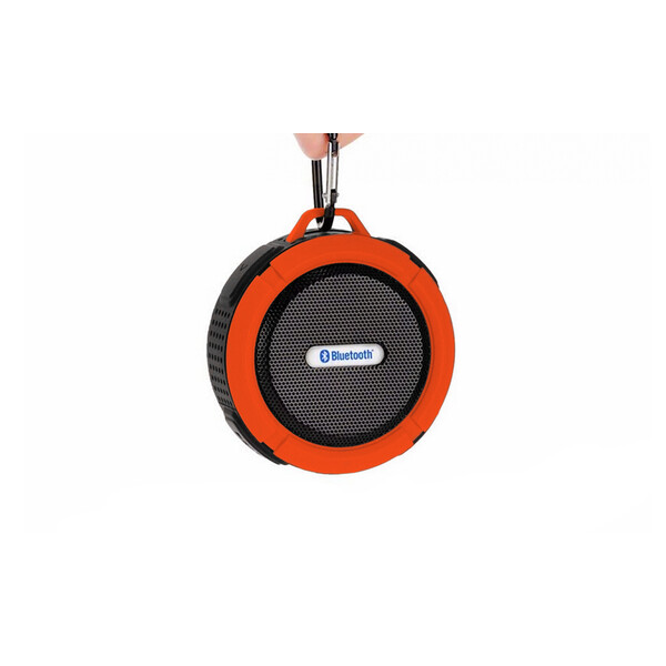 Superproof-Outdoor-Bluetooth-Lautsprecher Schwarz-Orange