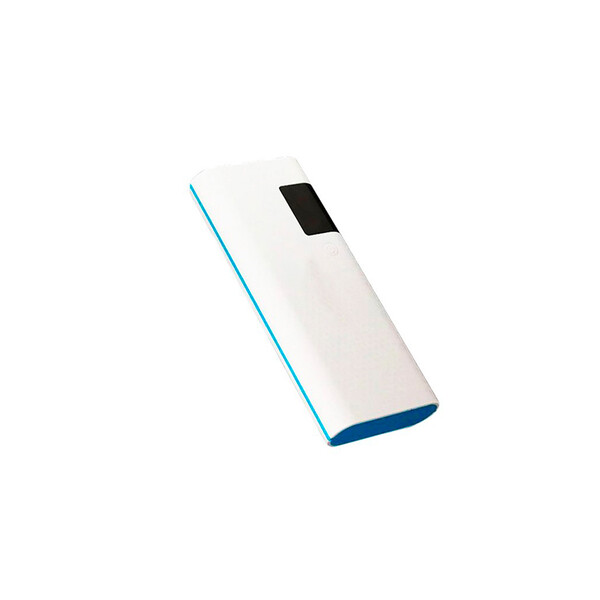 15000 mAh Power Bank mit 3 smarten USB-Ports in Weiß/Blau