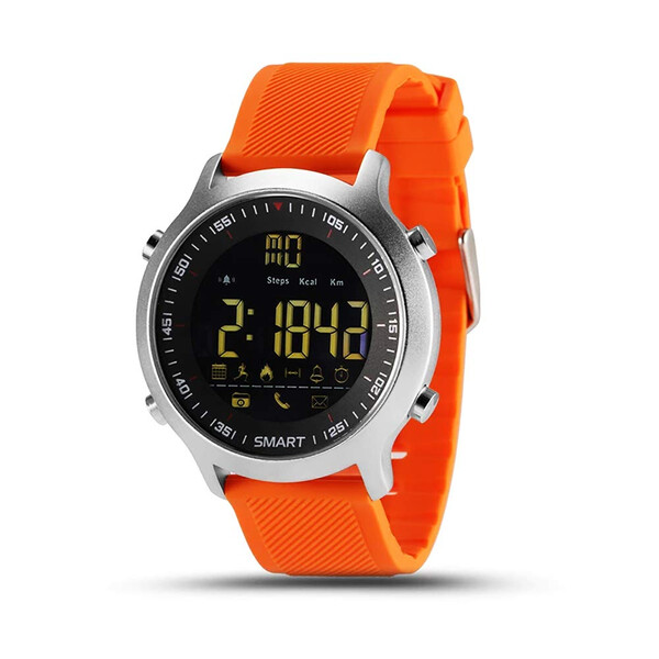 EX18 Wasserdichte Edelstahl Smartwatch Orange