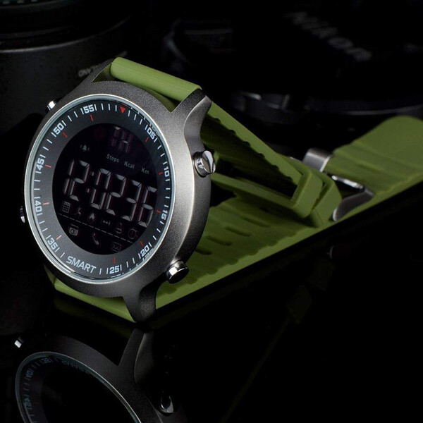 EX18 Wasserdichte Edelstahl Smartwatch Grün