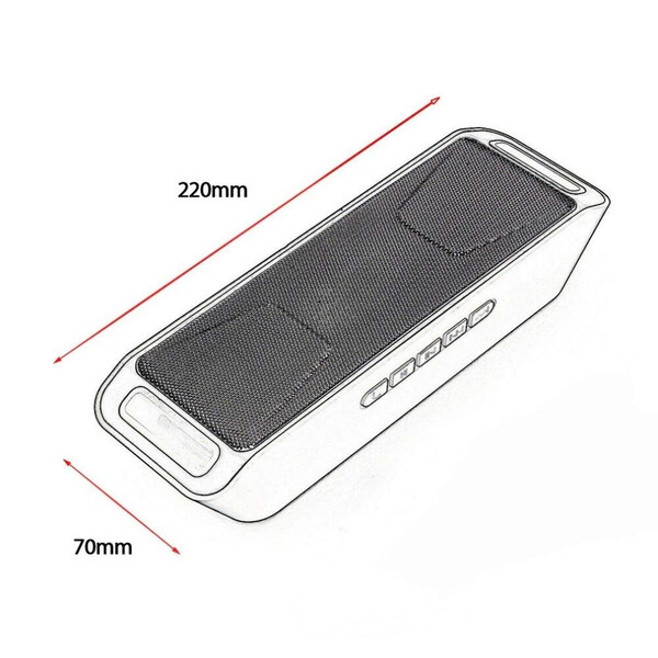Stylischer Bluetooth Lautsprecher Orange mit 32GB Micro SD Karte