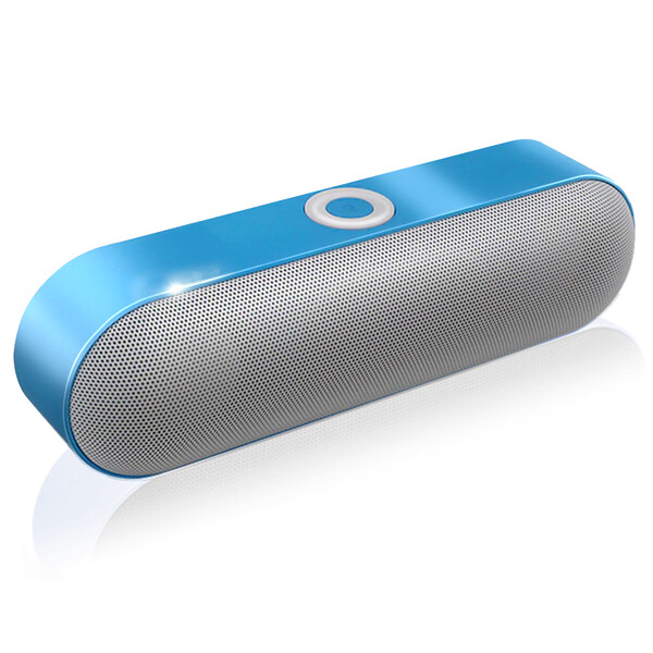 Bluetooth Lautsprecher im Pill Design Blau