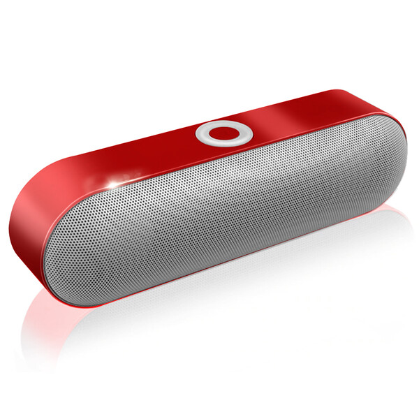 Bluetooth Lautsprecher im Pill Design Rot
