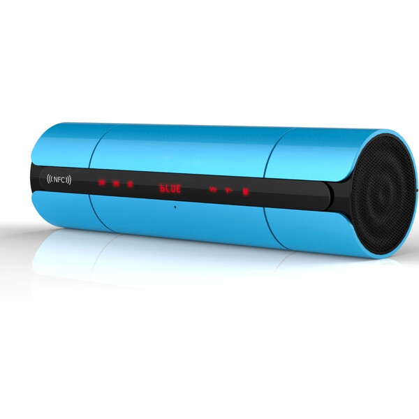 Bluetooth-Lautsprecher mit Digitalanzeige Blau