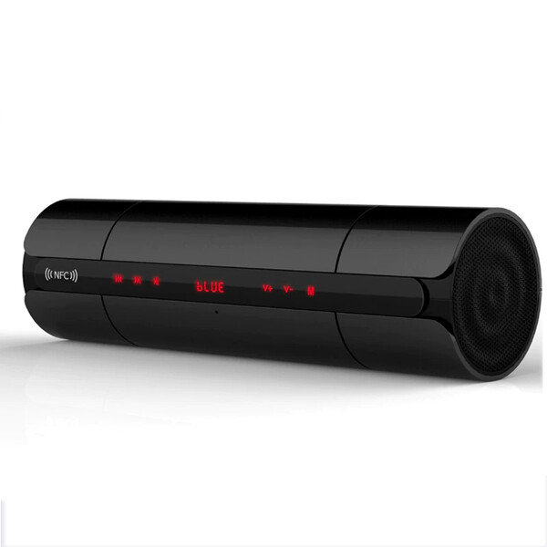 Bluetooth-Lautsprecher mit Digitalanzeige Rot