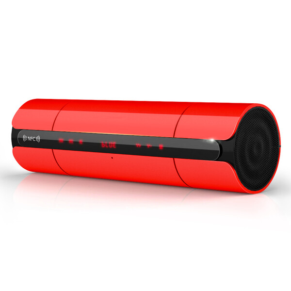 Bluetooth-Lautsprecher Rot Mit 32GB Micro SD Karte