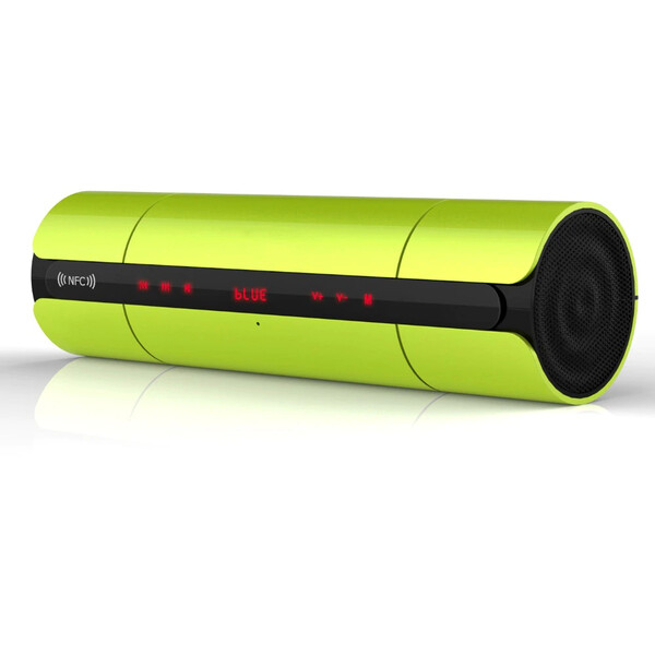 Bluetooth-Lautsprecher mit Digitalanzeige Grün