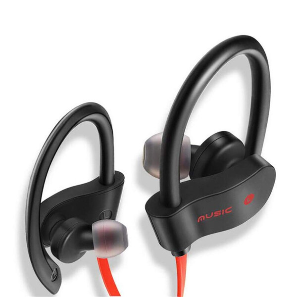 Bluetooth Kopfhörer mit eingebautem Mikrofon und Ohrbügel Blau