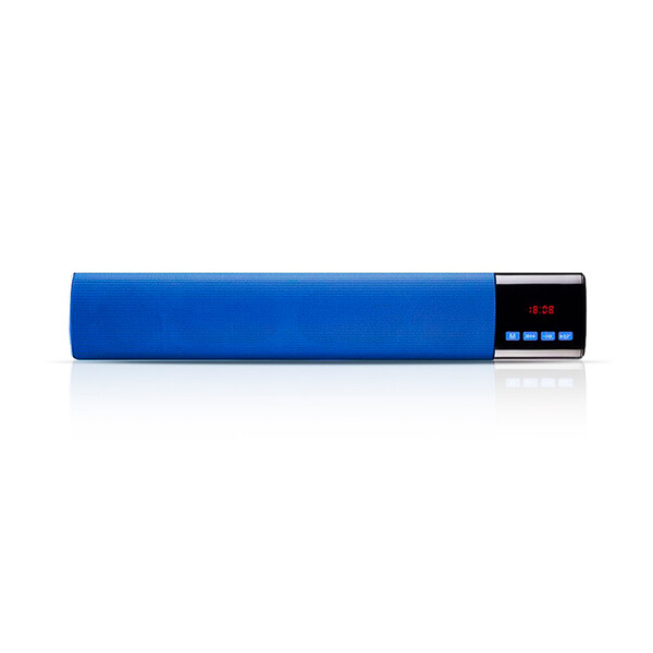 Bluetooth-Mini-Soundbar mit Displayanzeige Blau Mit 32GB Micro SD