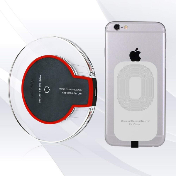 Wireless Charger - Samsung und iPhone kompatibel Rot