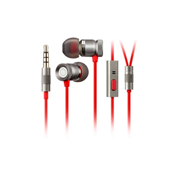 Nightingale In-Ear Headphones mit Metallgehäuse und integriertem Mikrofon Rot