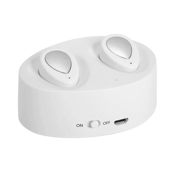 Mini Kopfhörer mit Noise-Cancelling Weiß