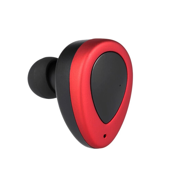 Mini Kopfhörer mit Noise-Cancelling Weiß/Rot