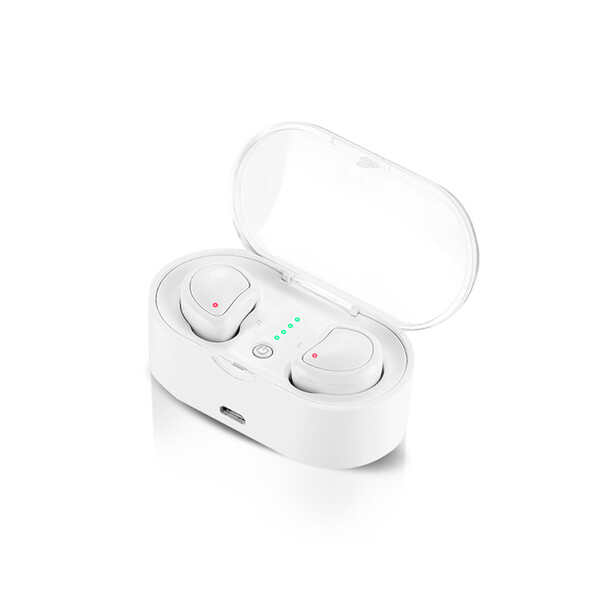 In-Ear Headset mit 400 mAh Ladebox und Surround Sound Weiß