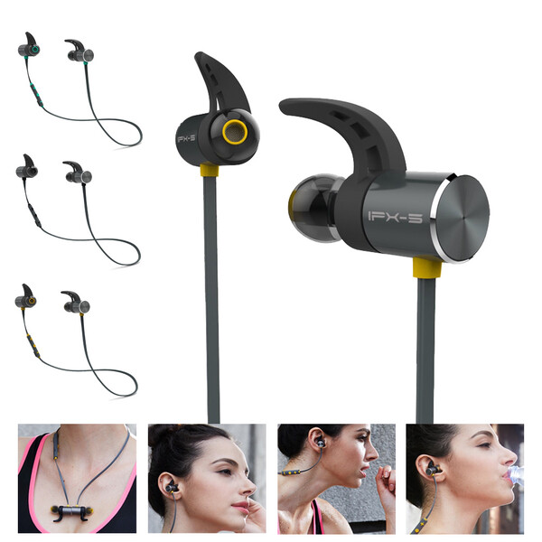 Bluetooth Earbuds mit In-Line Bedientaste und Stereo Schwarz