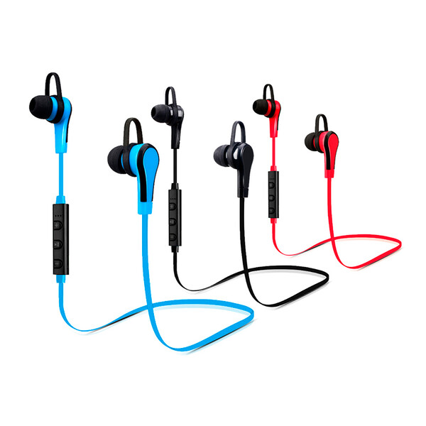 Bluetooh Headphones mit In-Line Bedientasten zum Joggen Schwarz