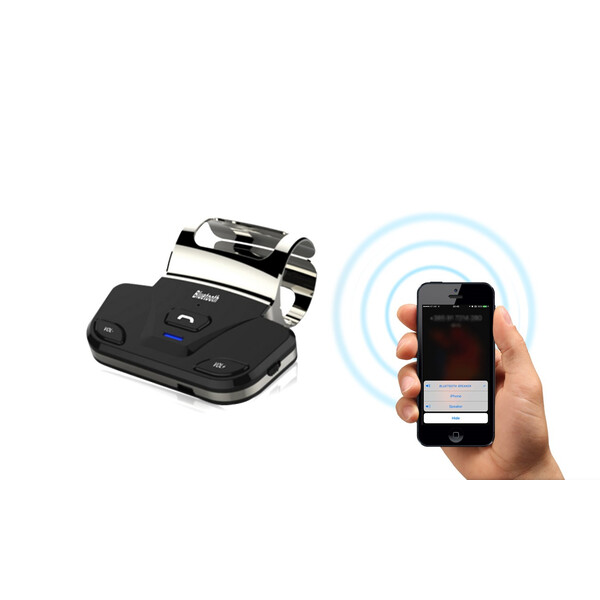 Bluetooth-Freisprechanlage für das Lenkrad mit verstellbarer Halterung Schwarz