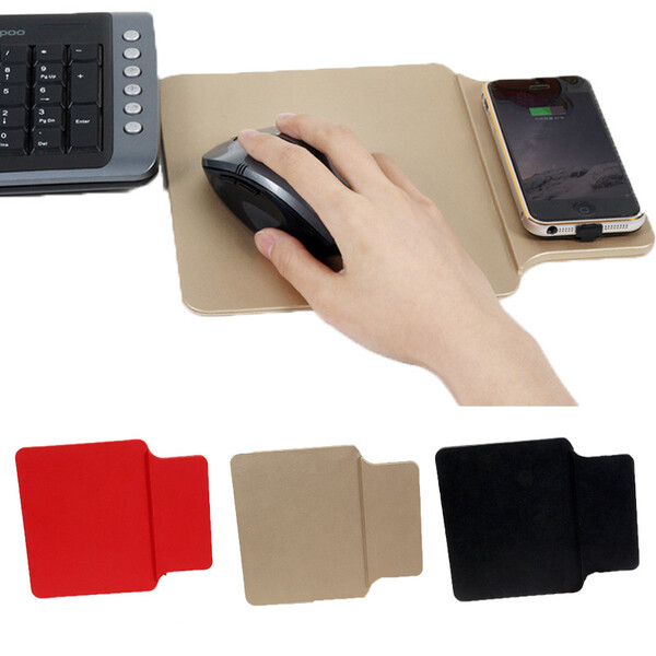 MousePad mit Qi-Charger für kabelloses Laden Schwarz