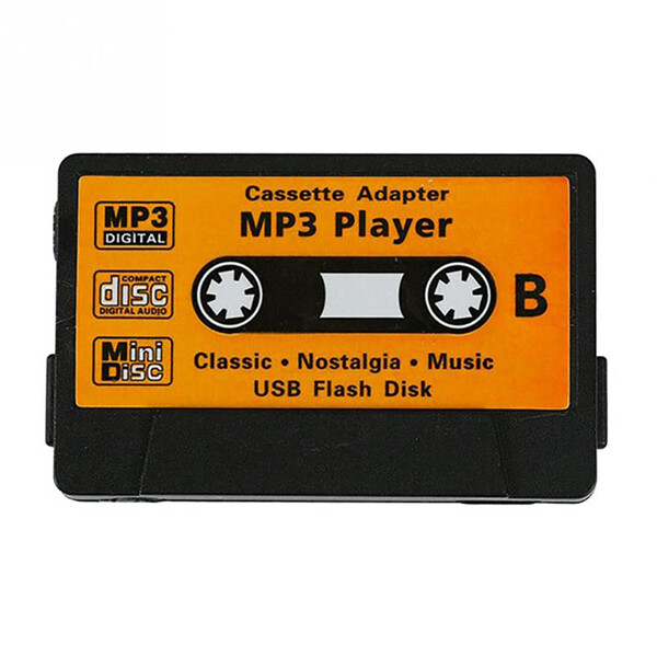 Mini-Mp3-Player Kassetten-Design Schwarz mit 16GB Micro SD Karte