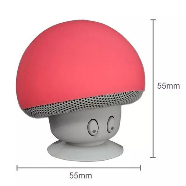 Bluetooth-Lautsprecher im Pilz-Design Pink