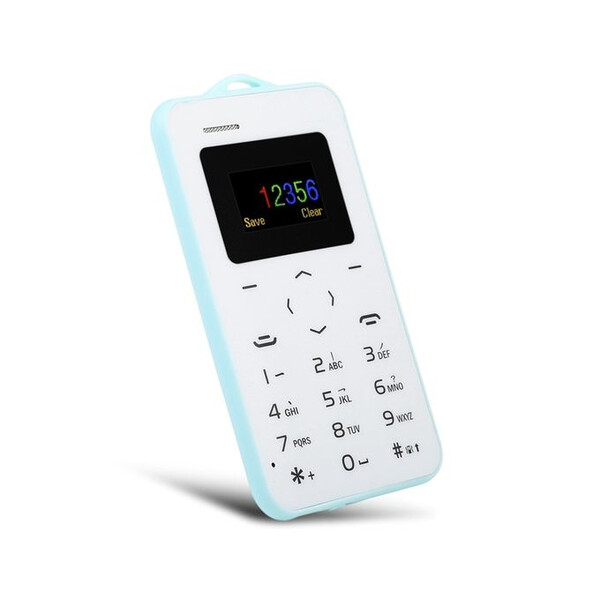 Mini-Telefon mit Nano-SIM-Slot und Bluetooth-Funktion Weiß