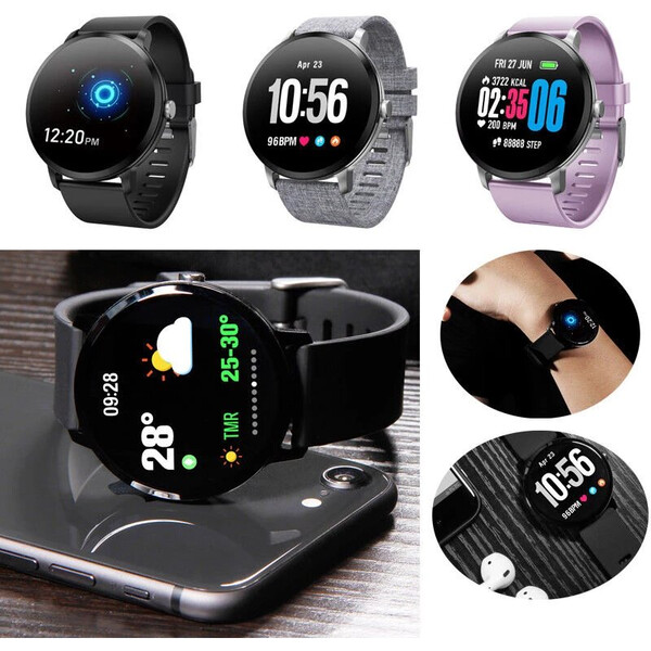 V11 Smartwatch und Activity Tracker Schwarz