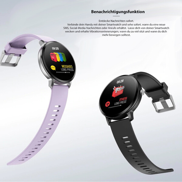 V11 Smartwatch und Activity Tracker Schwarz