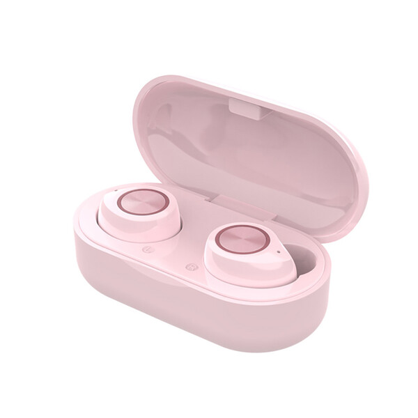 Bluetooth In Ear Kopfhörer mit portabler Ladebox Pink