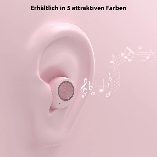 Bluetooth In Ear Kopfhörer mit portabler Ladebox Weiß