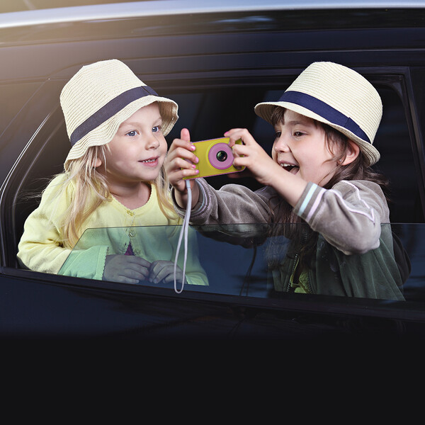 KawKaw Digitale Kamera für Kinder Blau mit 32GB Micro SD Karte