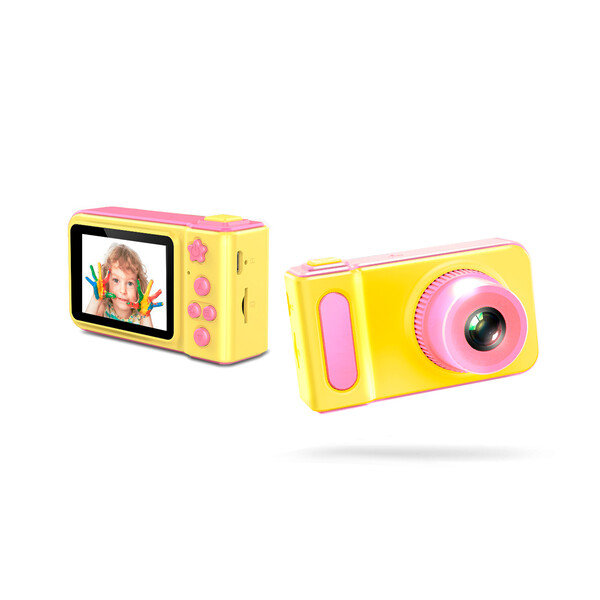 KawKaw Digitale Kamera für Kinder Pink mit 32GB Micro SD Karte