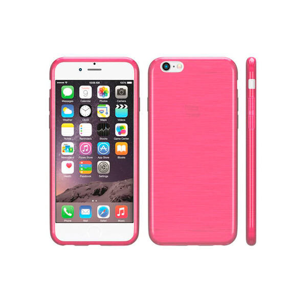 Silikon-Case iPhone im Blurred-Design Rosa 6 Plus, 6s Plus
